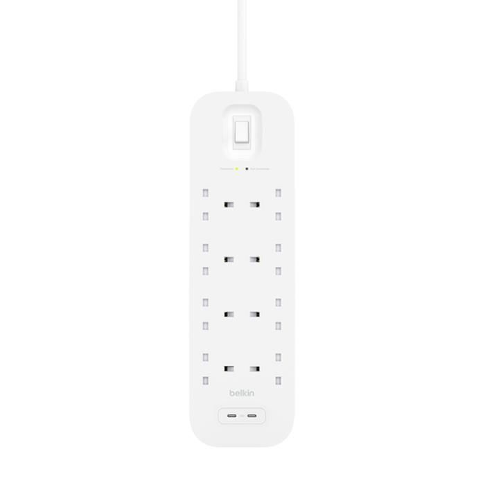 Belkin Connect Bianco 8 presa(e) AC 2 m