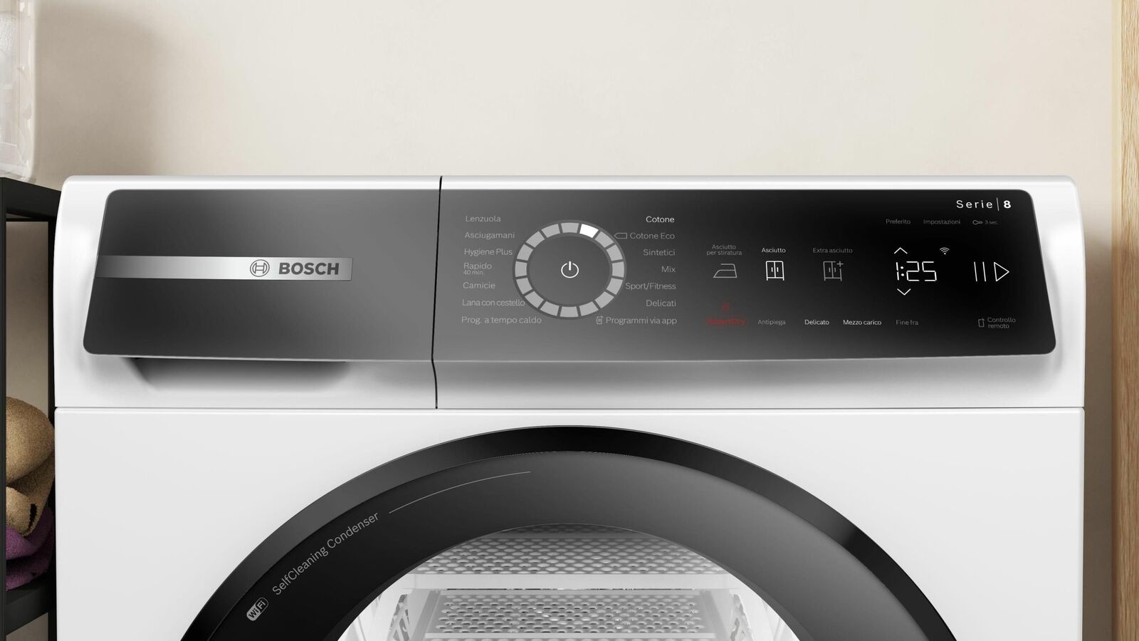 Bosch Serie 8 WQB245B0IT Asciugatrice a pompa di calore 9 kg Classe A+++