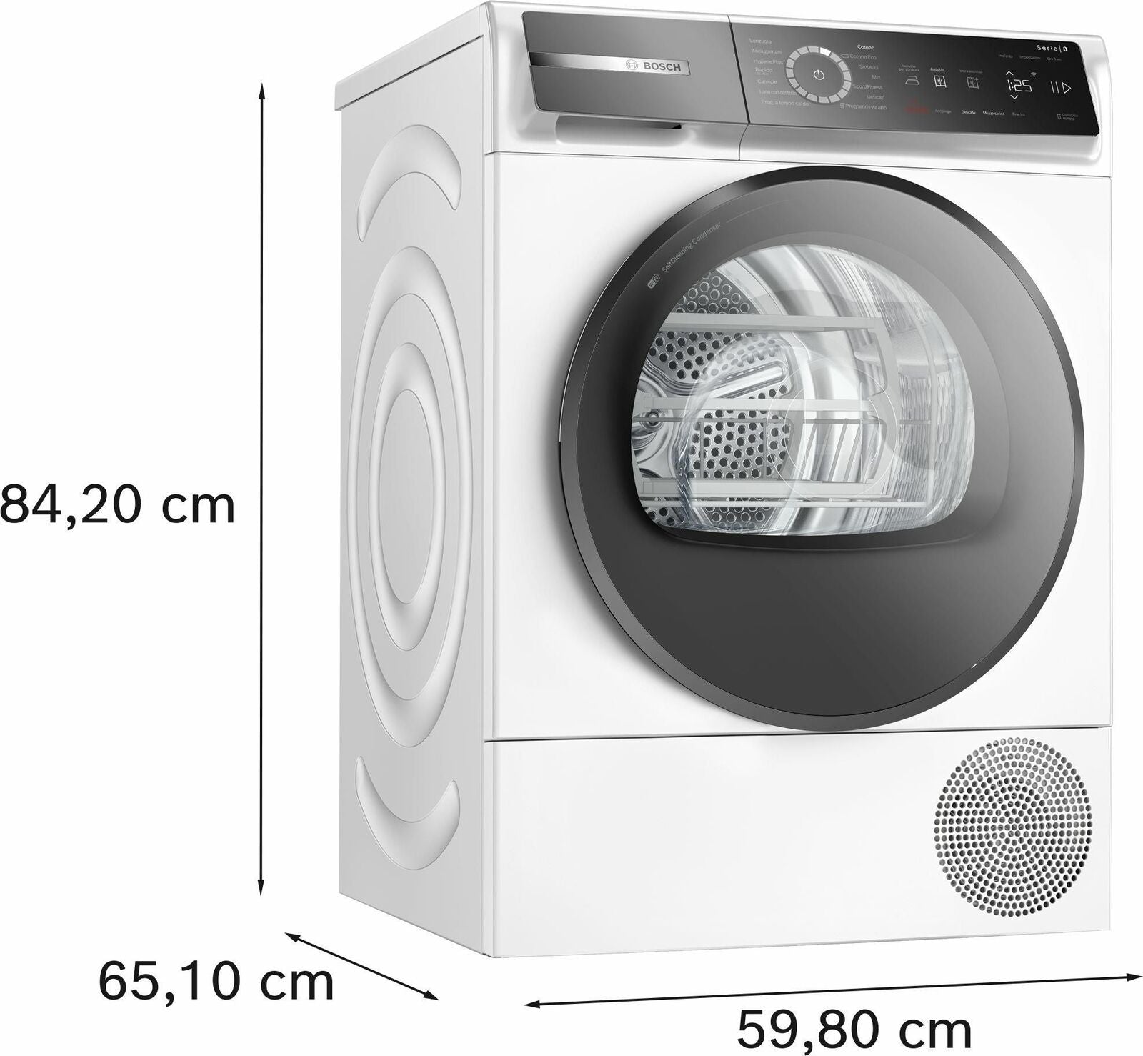Bosch Serie 8 WQB245B0IT Asciugatrice a pompa di calore 9 kg Classe A+++