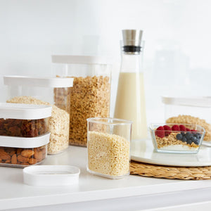 EMSA Optima Rettangolare Contenitore 2,2 L Trasparente, Bianco 1 pz