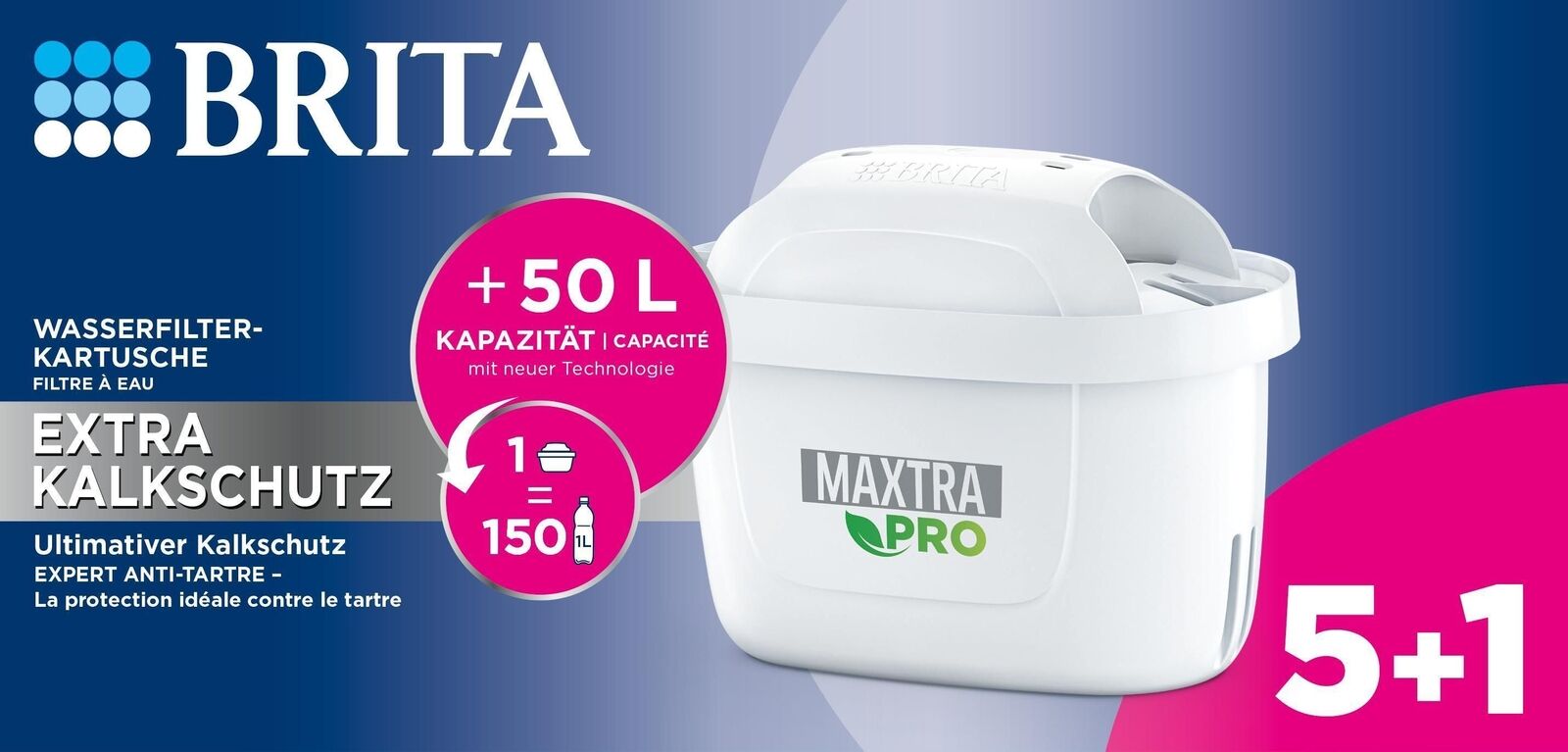 Brita MAXTRA PRO Ricambio filtro per acqua 6 pz