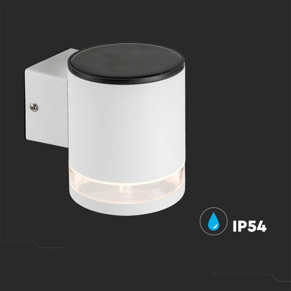Applique esterna solare LED 1W bianca IP54 V-TAC VT-1139
