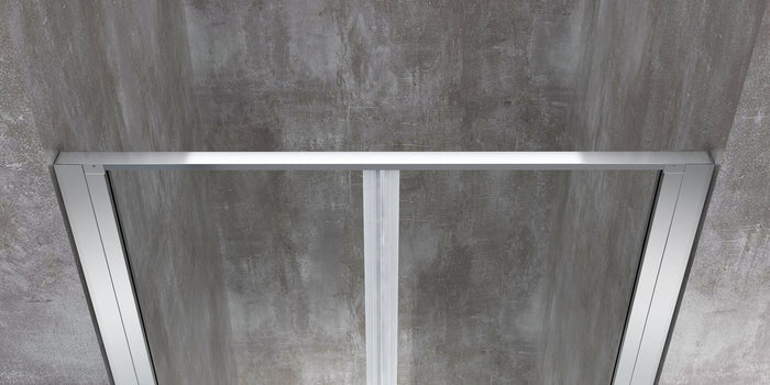 Porta doccia vetro 6 mm apertura battente saloon dentro e fuori Altezza 190 Regolabile 102-105