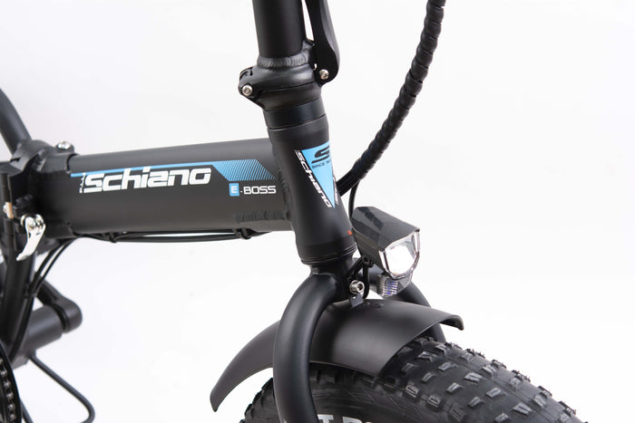 F.LLI SCHIANO E-BOSS  20'' E-bike , Bicicletta elettrica Pieghevole Unisex Adulto con Motore 250W e 7 velocitÃ , Batte