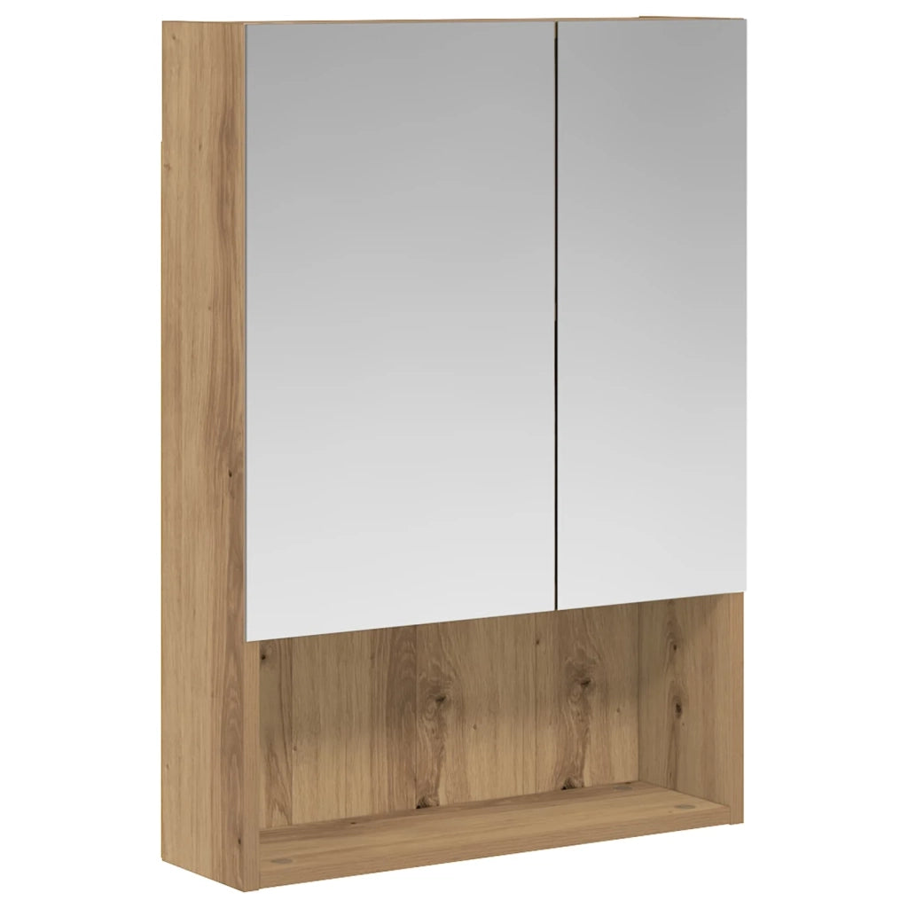 Mobiletto per specchio da bagno con porta Rovere Artigianale 889206