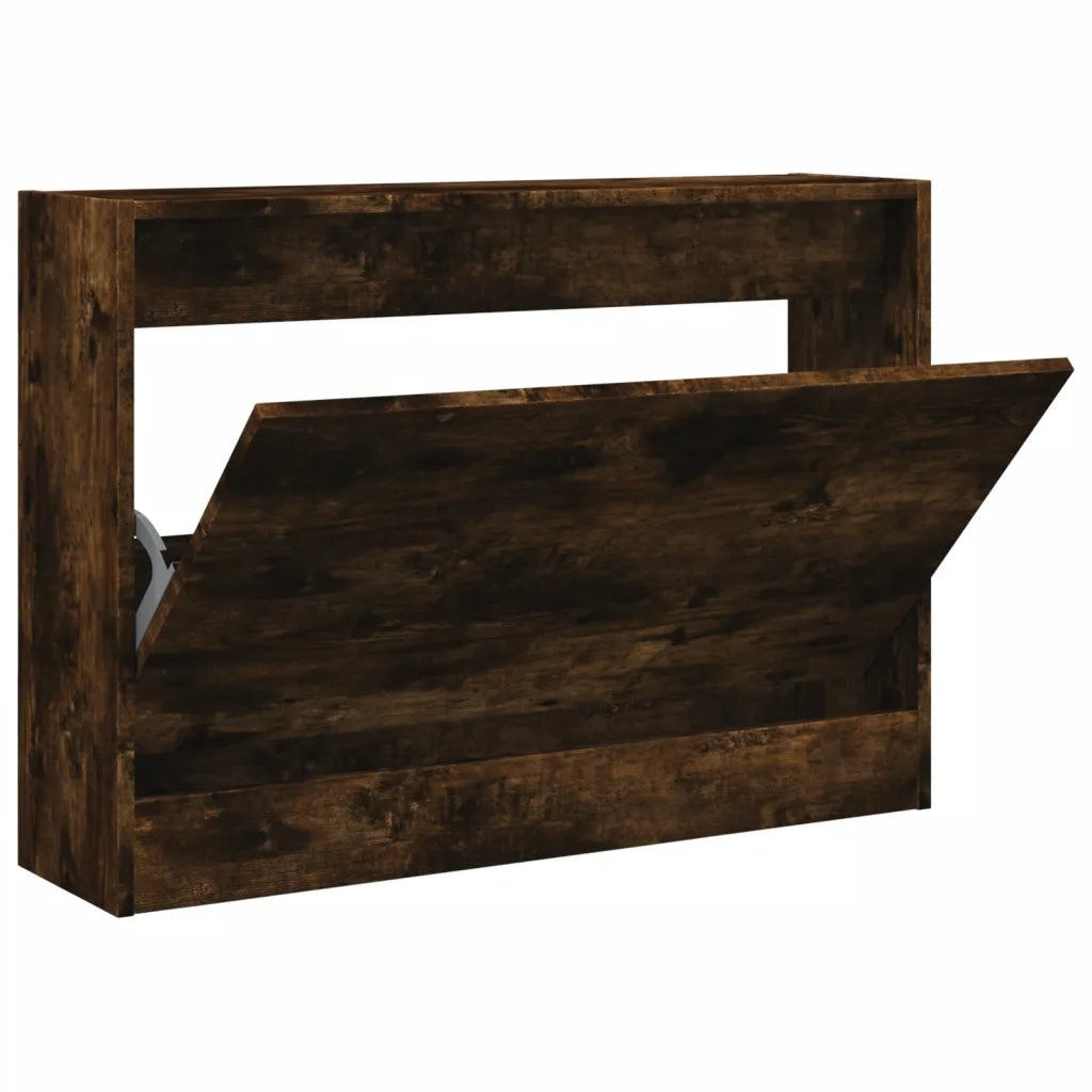 Scarpiera | Mobile per scarpe Rovere Fumo 80x21x57 cm in Legno Multistrato