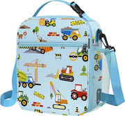 Trattore di isolamento per bambini - blu - grande contenitore portatile per picnic all'aperto con contenitore per bottiglia e set di picnic per bambini