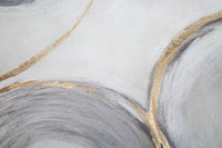 Dipinto su Tela Circly 150x3,8x60 cm in Legno di Pino e Canvas Multicolor