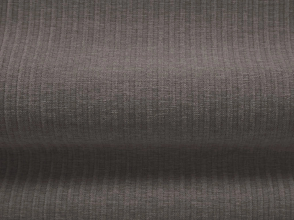Cosmopolitan Design - Divano panoramico sinistro "Arendal" 7 posti in ciniglia con effetto a coste grigio scuro 