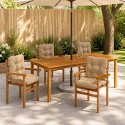 Cuscini per Sedia Alta in 4 Pezzi VIANEN 4 pcs 100% Poliestere 953795