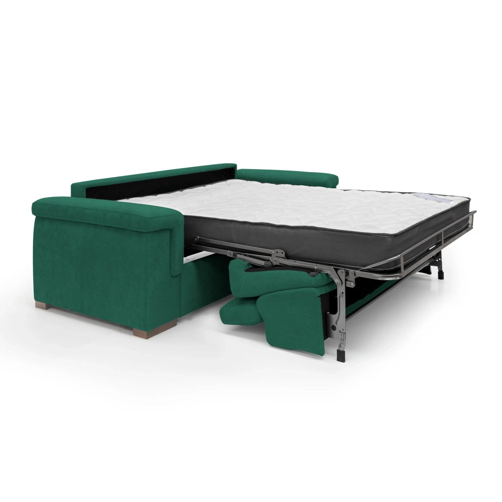 Giunone Divano letto mat. H18 240 cm (mat. 160x197 cm) verde