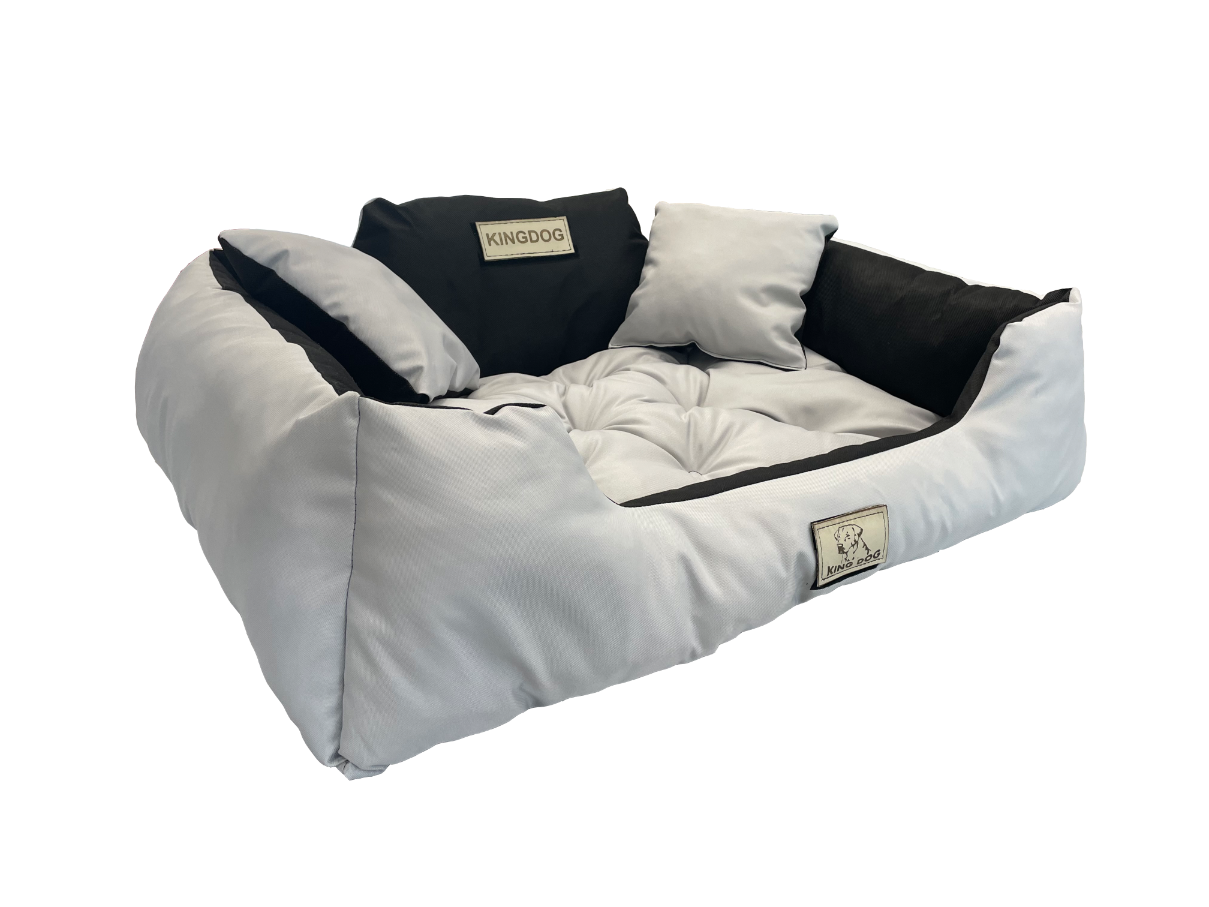AIO FACTORY 130x105 cm KINGDOG Cuccia per cani impermeabile personalizzabile grigio chiaro