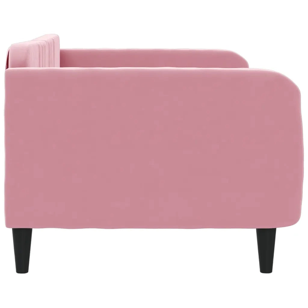 Letto da Giorno Rosa 100x200 cm in Velluto
