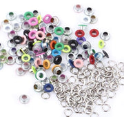 Raccordi metallici a rondelle in metallo di alta qualità - 100 pezzi - diametro 5 mm