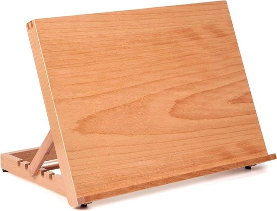 Tavolo da disegno e cavalletto per pittura - 5 posizioni regolabili - 1 pezzo - 16,5 pollici x 12,125 pollici - materiale: legno