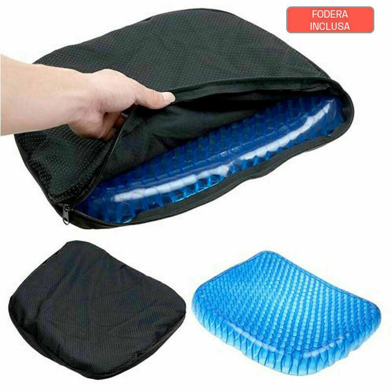 Cuscino Gel Sedia Sedile Nido D'ape Comfort Sostegno Seduta Corretta Uffici M
