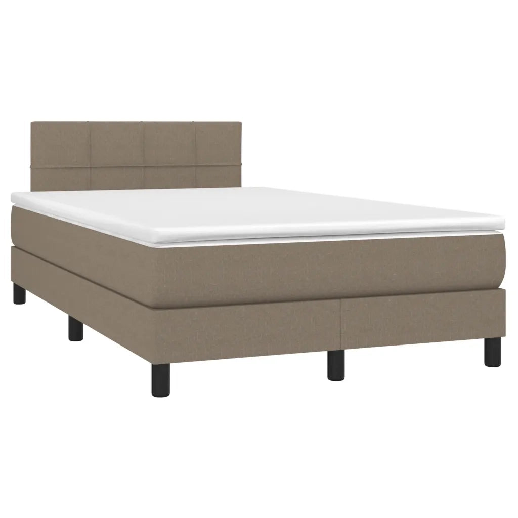 Giroletto a Molle con Materasso Tortora 120x190 cm in Tessuto 3269727