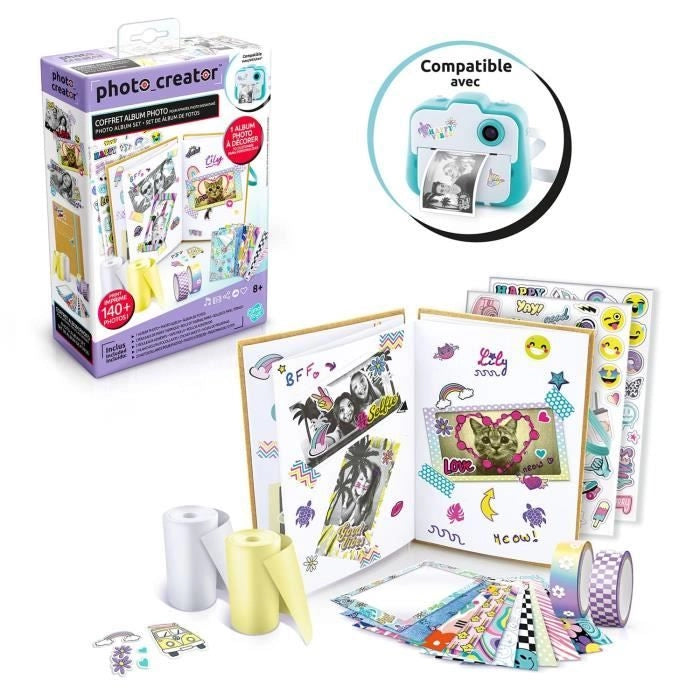 PHOTO CREATOR - Scatola per album fotografico per fotocamera a stampa istantanea - Compatibile con Photo Creator - CLK 007 - Canal Toys