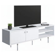 Militello, Mobile Porta tv un Ripiano, 140x35x45h cm Bianco