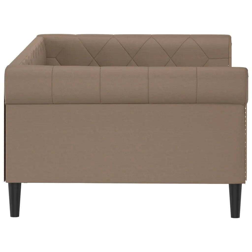 Letto da Giorno Cappuccino 100x200 cm in Similpelle