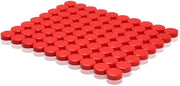 Magnetici per lavagne, magnetici per frigorifero, 80 pezzi Magnetici Magnetici forti Magnetici per frigorifero Magnetici Minimagnetici Piccoli magnetici per lavagna Magnetici rotondi, per lavagna Prikbord (rosso)