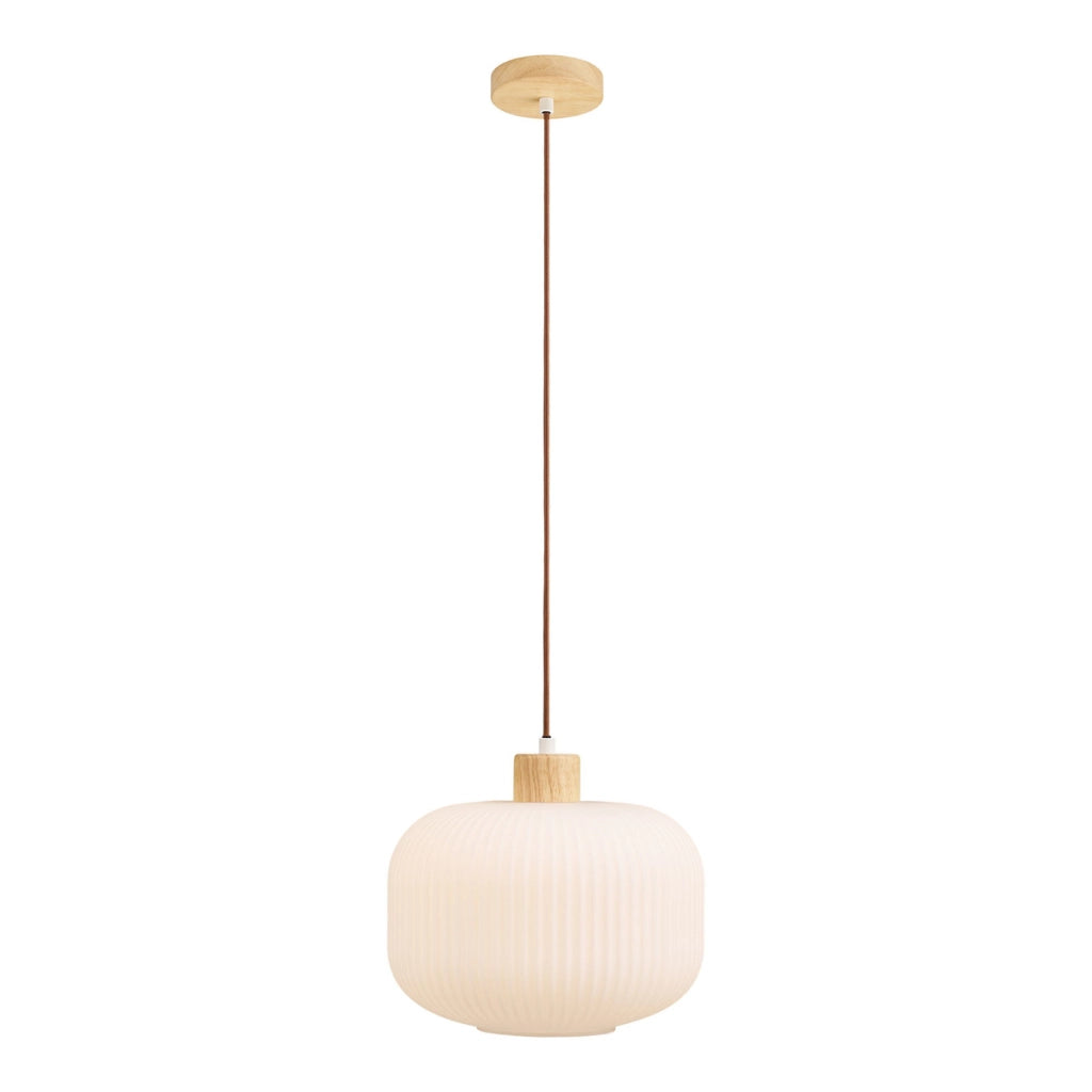 Lampada a Sospensione Argalo, Bianco, Vetro, 30x30x26 cm