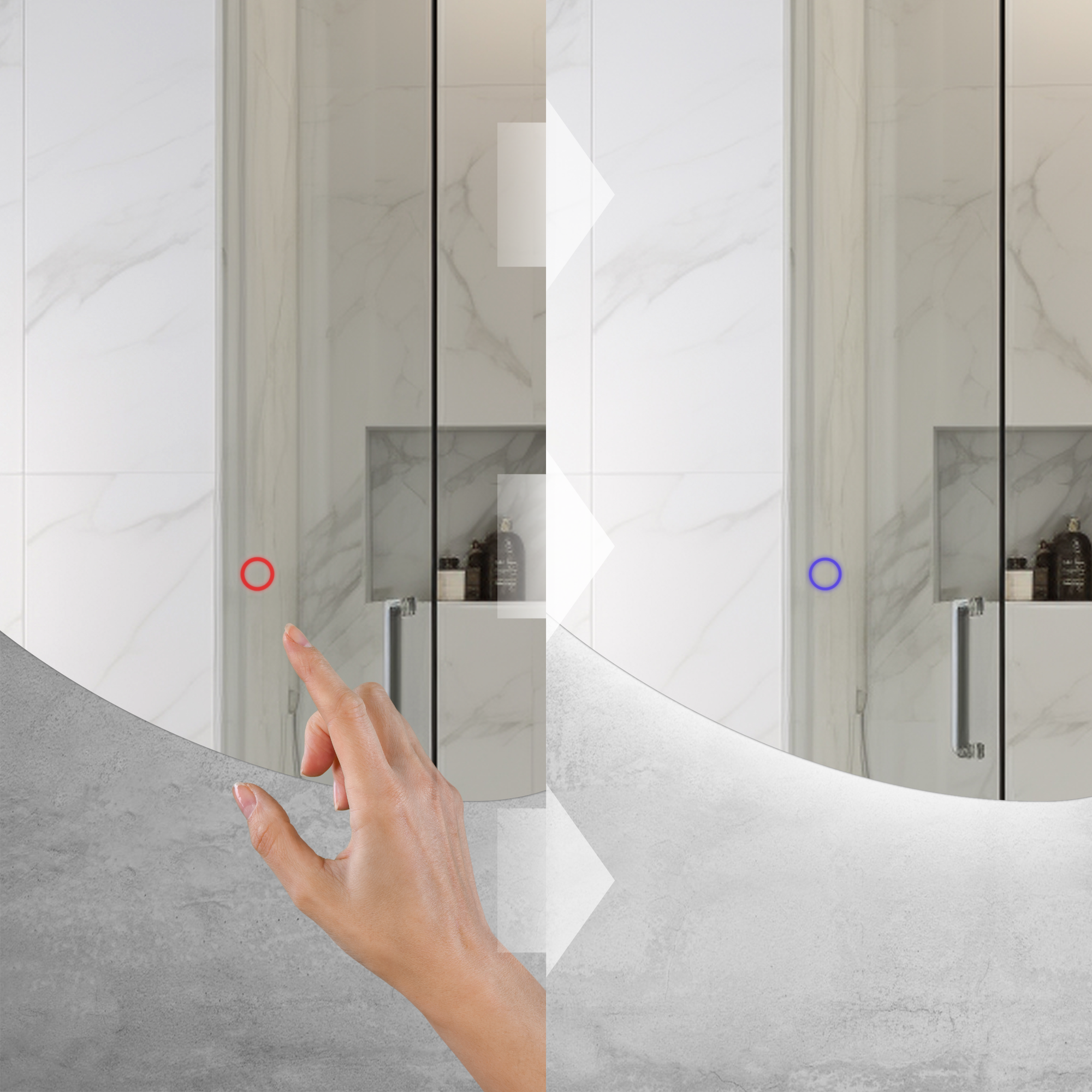 Specchio Led 120x55cm Yh-3359