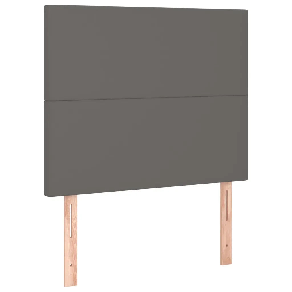 Giroletto con Testiera Crema 100x200 cm in Similpelle
