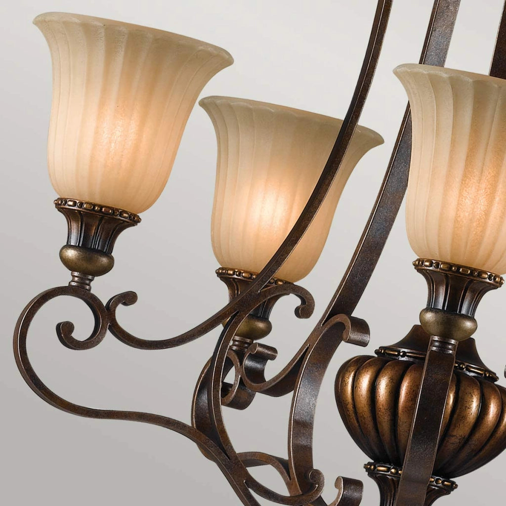 Lampadario Kelham Hall oro fiorentino 5xE27 60W Feiss