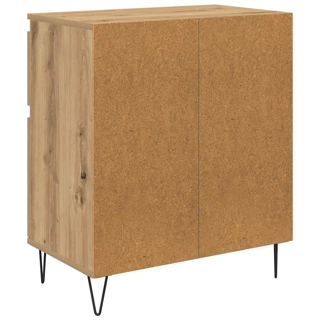 Credenza con Cassetto-Buffet-Armadio da cucina Rovere artigianale 60 x 35 x 70 cm 423085