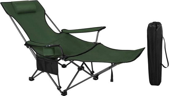 Camping Stoilevabile - Sedia da Pesca Regolabile - Sedile da Campeggio Portatile - Leggero, Stabile, Comodo - Telaio 600D Oxford - 115 cm x 88,5 cm x 84 cm (seduto), 160 cm x 44 cm x 84 cm (disteso)