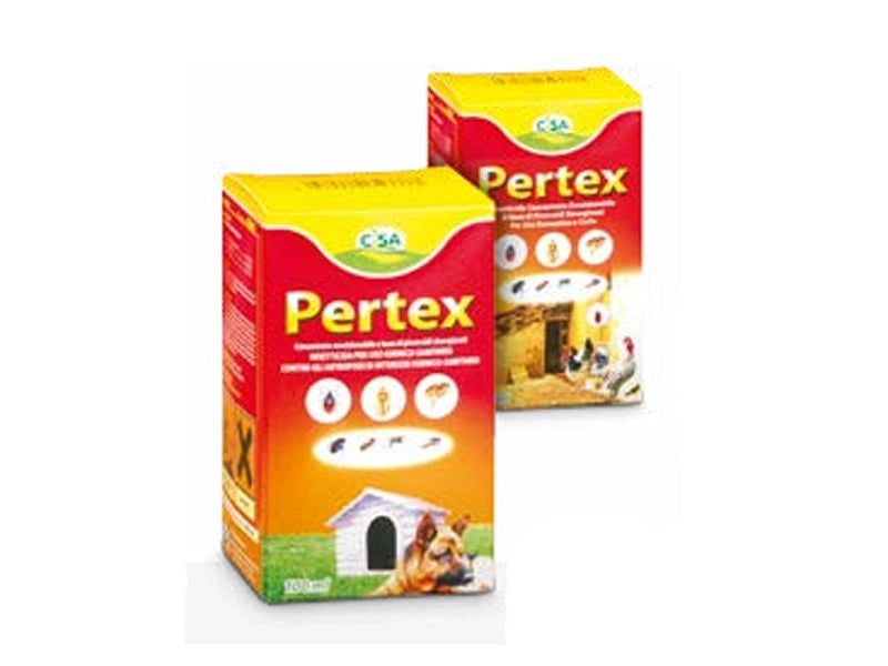 Insetticida concentrato Pertex 100ml per pollai cucce stalle Cisa