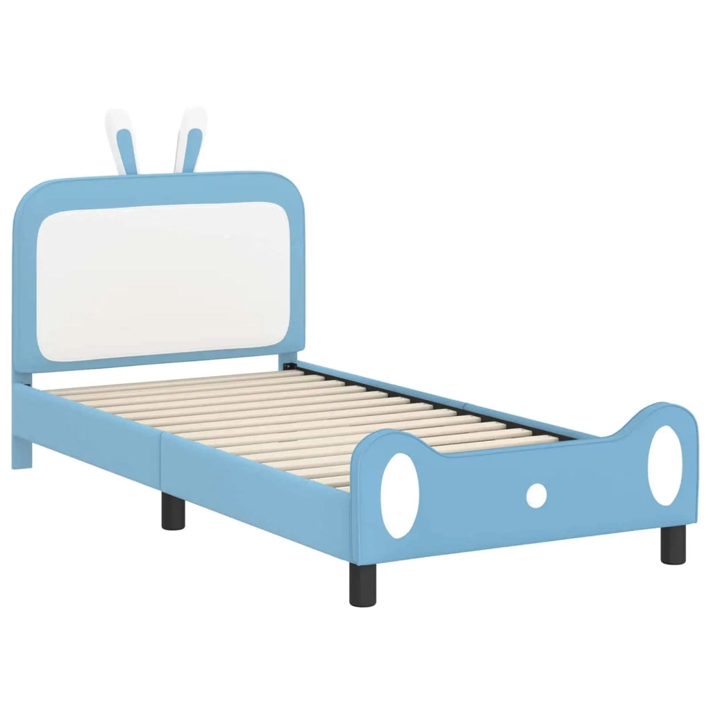 Struttura letto bambini con testata-Giroletto per bambini Blu 90 x 200 cm PU 237817