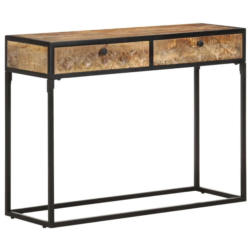 Tavolo Consolle 100x35x75 cm in Legno Massello di Mango cod mxl 54784