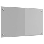 Paraschizzi per cucina 70 x 40 cm elegante e moderno isolamento termico protezione murale in vetro temperato grigio chiaro 02_0058438