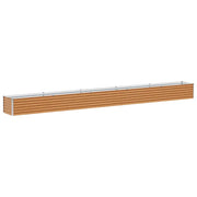 Fioriere | Cassetta per fiori | Letto rialzato da giardino 485 x 50 x 36 cm Acciaio zincato
