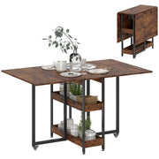 Tavolo da pranzo pieghevole salvaspazio ¨C Xylo ¨C design industriale metallo marrone 4 persone