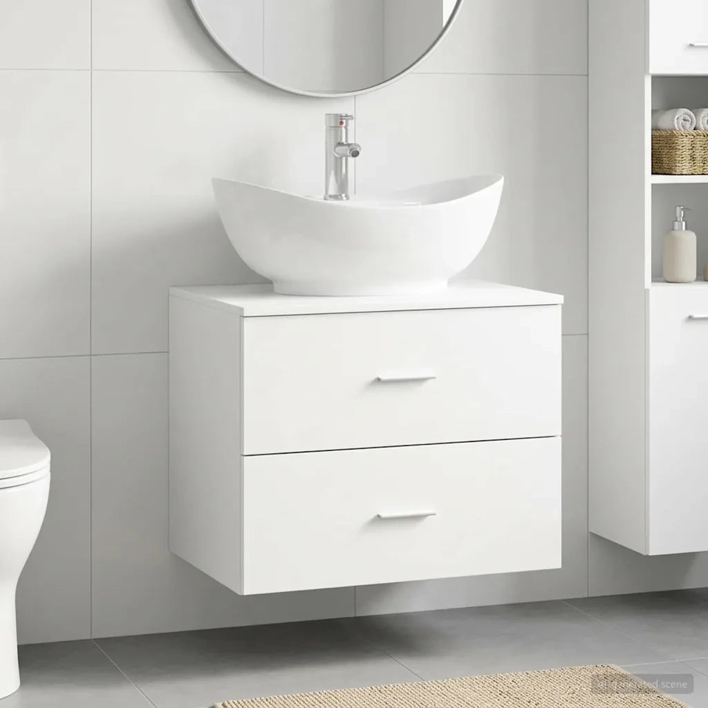 Set di mobili per il bagno Bianco Legno ingegnerizzato 3404398