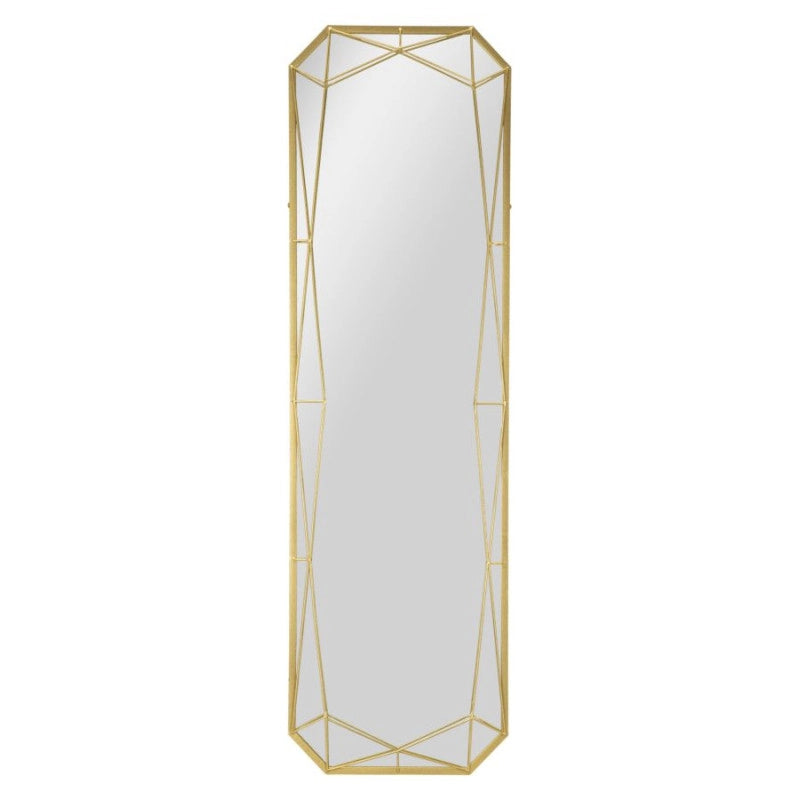 Specchio Da Terra Gold cm 46x2-57x153 (misura Specchio cm 43x150)