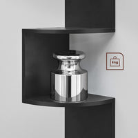 Libreria angolare VALORA, 5 ripiani, nera, stile loft LBC072B01