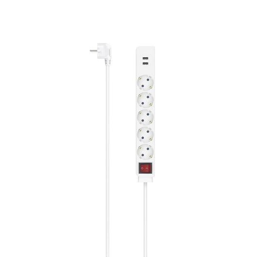 Hama 00223183 prolunghe e multiple 1,4 m 5 presa(e) AC Interno Bianco