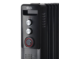 Argoclima WARM BLACK TT 9 Interno Bianco 2400 W Riscaldatore ambiente elettrico a olio