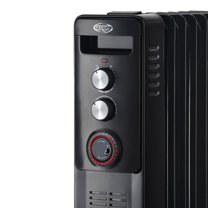 Argoclima WARM BLACK TT 9 Interno Bianco 2400 W Riscaldatore ambiente elettrico a olio