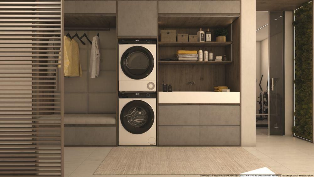 Haier HD100-A2939E-IT asciugatrice Libera installazione Caricamento frontale 10 kg A++ Nero, Bianco