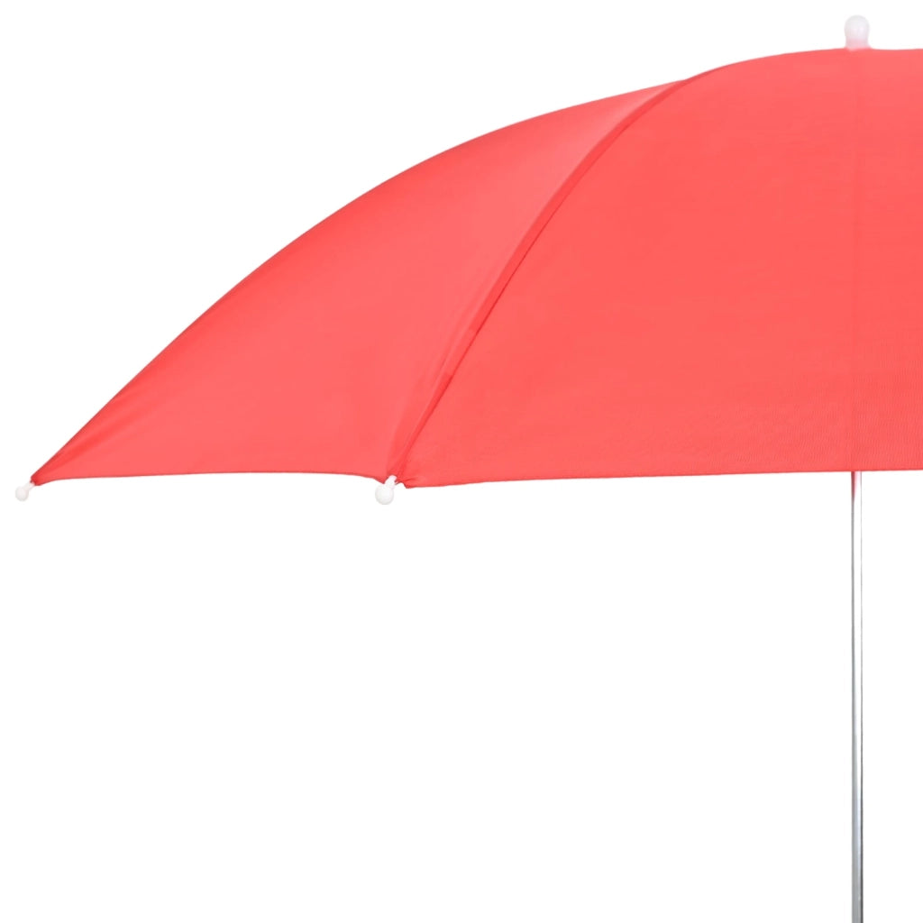 Ombrello con morsetto 2 pcs Rosso mattone Ø 105 x 86 cm
