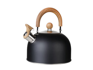 Kaufgut 013762 Bollitore Nero 2.5 Litri Manico in Legno adatto Induzione