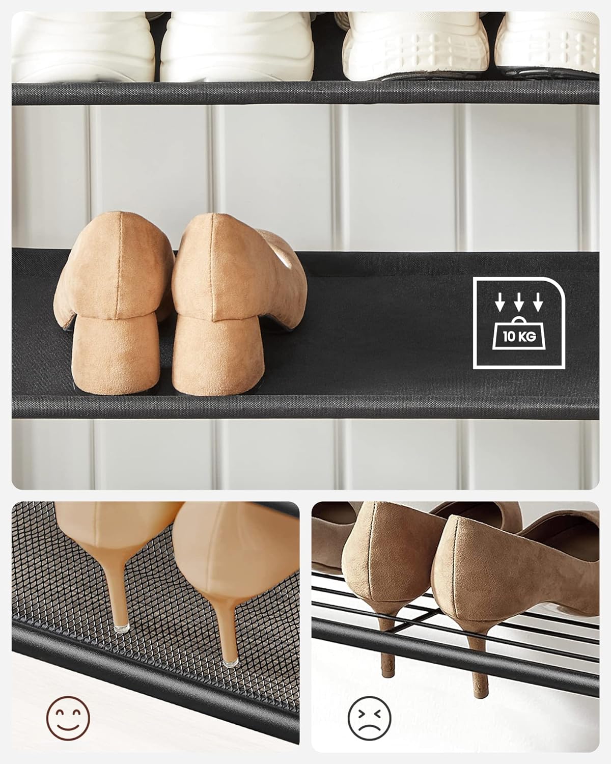 Appendiabiti Valora salvaspazio in acciaio marrone rustico