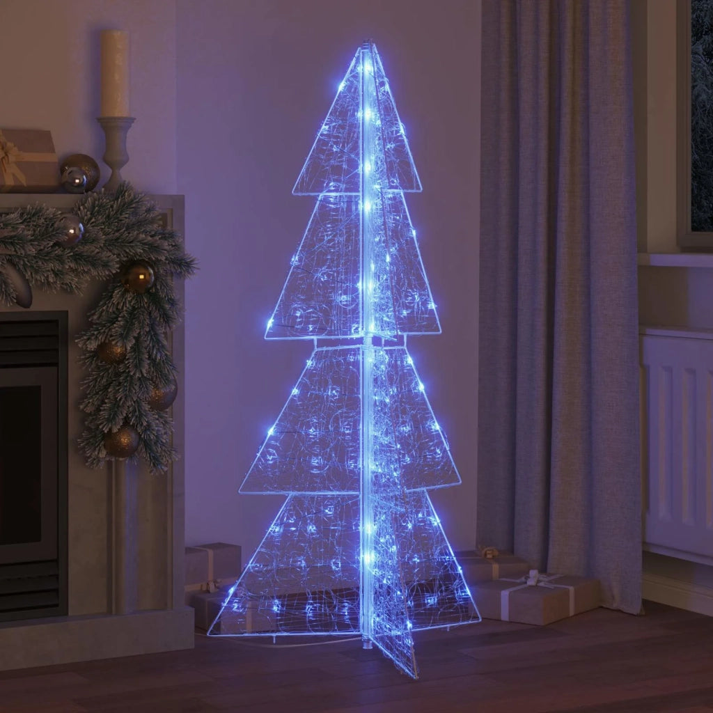 Albero di Natale con 160 LED Blu 150 cm Acrilico
