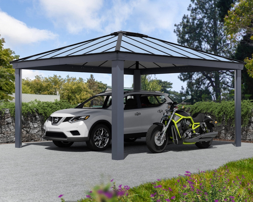 Carport doppio in alluminio Colorado 4.3X5