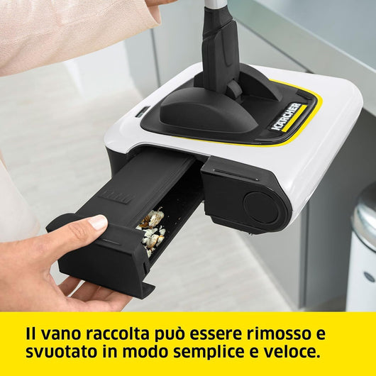 Kärcher KB 5 Electric broom Batteria Secco Senza sacchetto 0,37 L Nero, Bianco